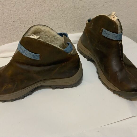 TIMBERLAND Waterproof Leather Brown Winter Hiking Sport Ankle Boots Women's Sz 7 - Picture 5 of 12